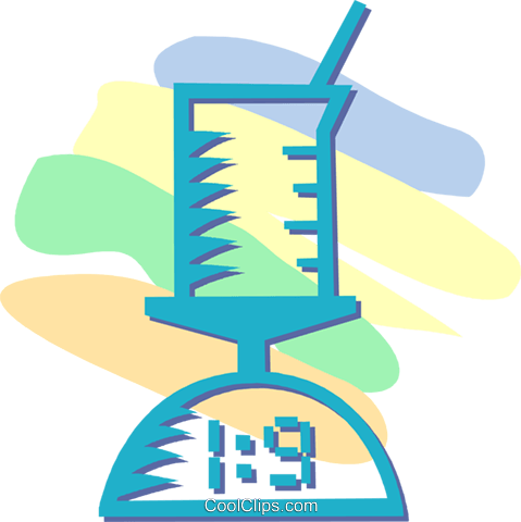Science Beaker On A Scale Royalty Free Vector Clip - Clip Art (480x480)