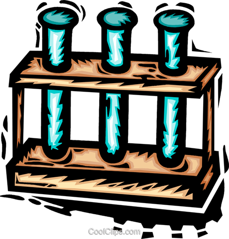Test Tubes Royalty Free Vector Clip Art Illustration - Test Tube Clip Art (460x480)