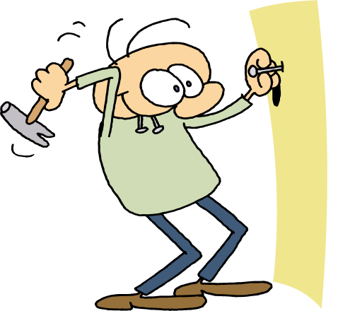 Merchandise Cliparts - Hammer Nail Clip Art (478x440)