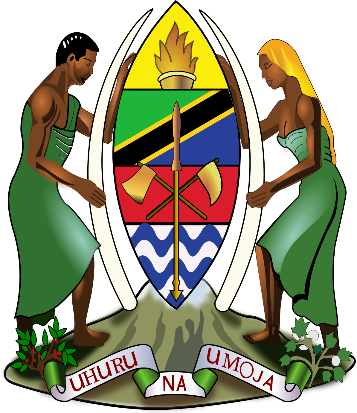 President Of Tanzania - Coat Of Arms Of Tanzania (2000x2319)