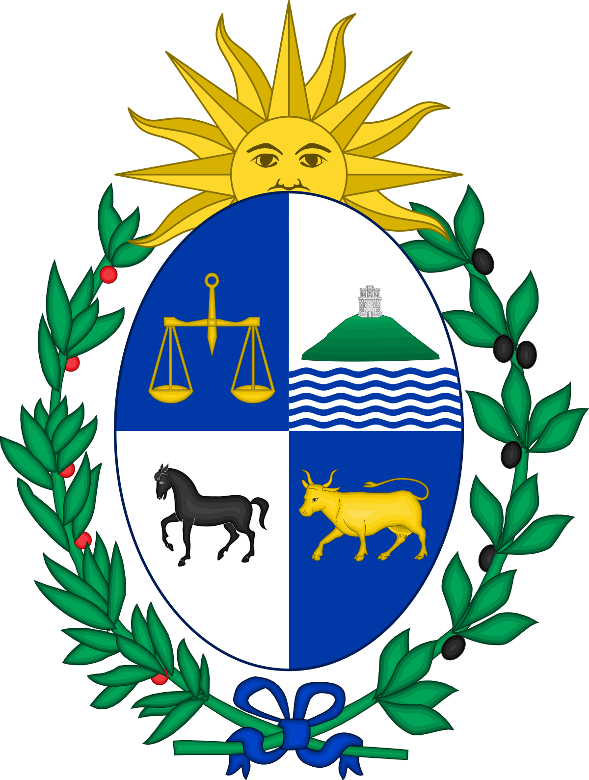 Vice President Of Uruguay - Uruguay Coat Of Arms (1200x1589)