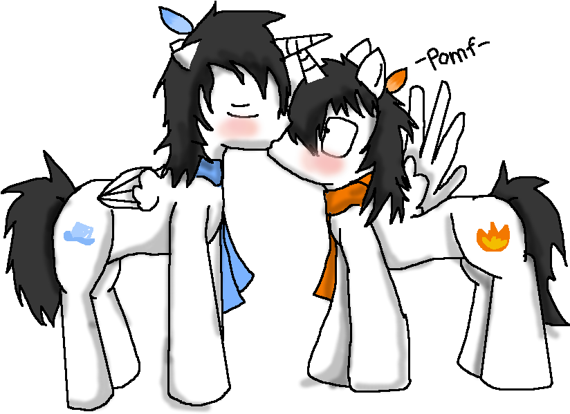 December Snowstorm Ember Storm Gary Stu Kissing Mary - Cartoon (991x771)