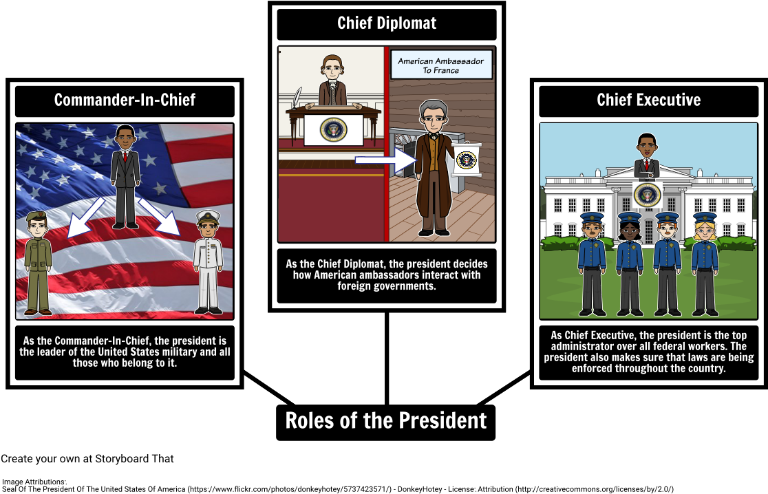 Roles Of The President Graphic Organizer - Banner (1142x748)