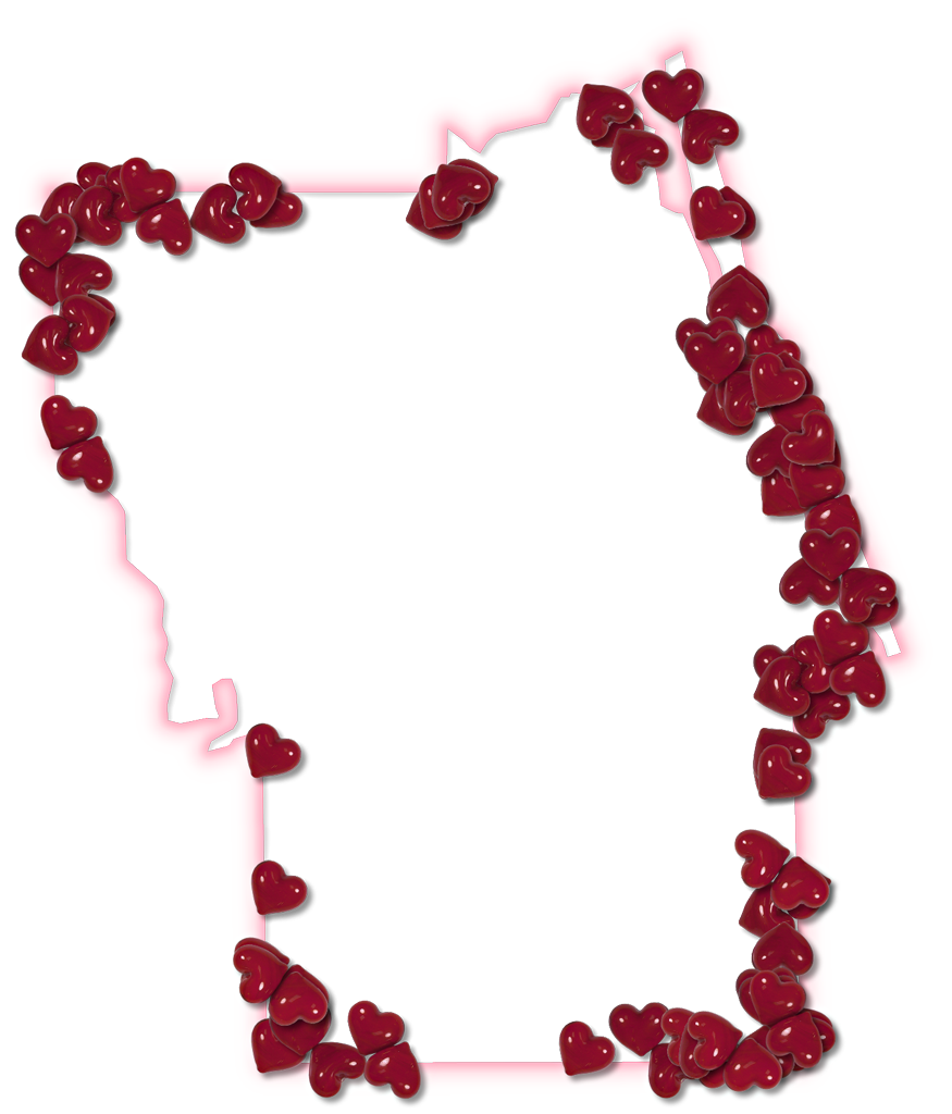 A Map Of Flagler With A Pink Glow Outline And Randomly - Picture Frame (875x1024)