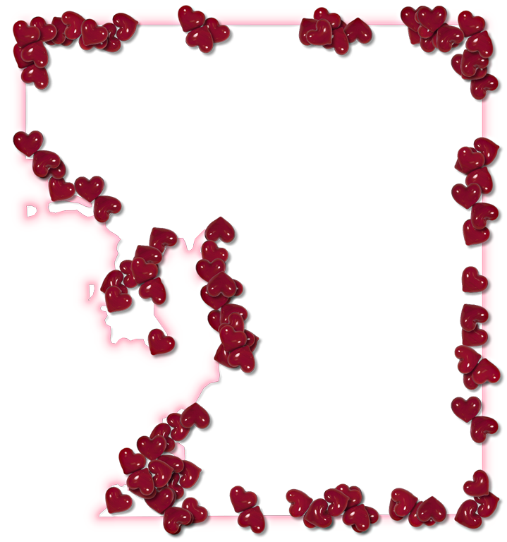 A Map Of Hillsborough With A Pink Glow Outline And - Picture Frame (719x768)