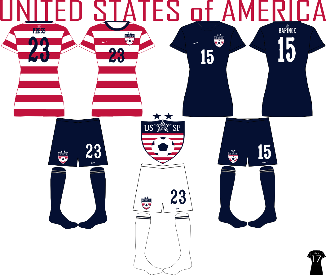 Ussf17 - - Sports Jersey (1052x890)