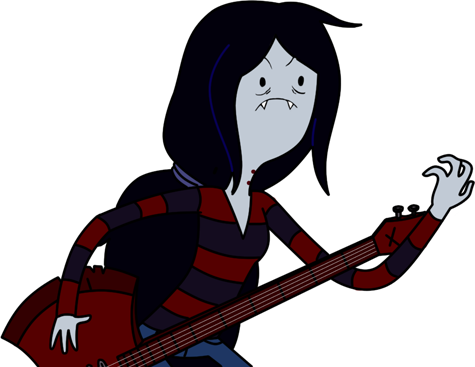 And Of Course His Absolute Favorite Pairing And Ship - Adventure Time Marceline Png (475x367)