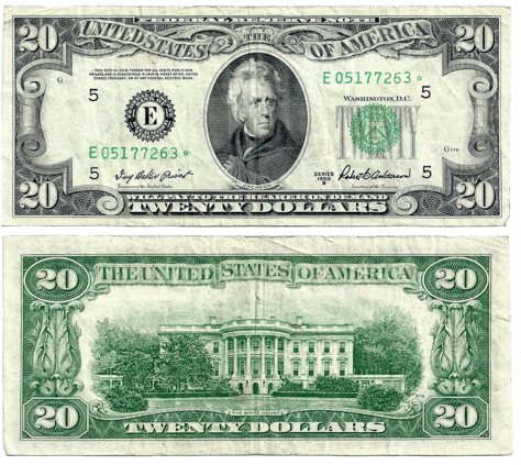 1950 B $20 Federal Reserve Star Note Richmond District - 1934 Twenty Dollar Bill (480x480)