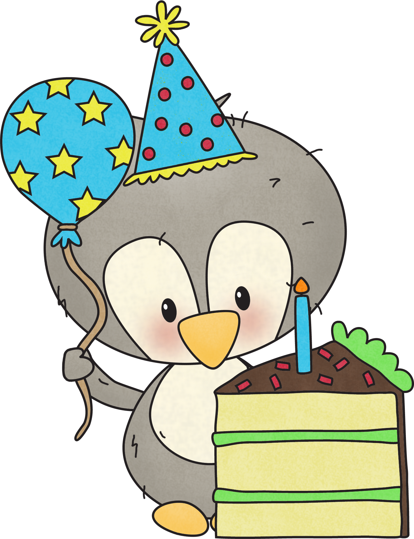Cutiepenguin Birthdayfriends2 Cutiepenguin Birthdayfriends4 - Cartoon (1437x1869)
