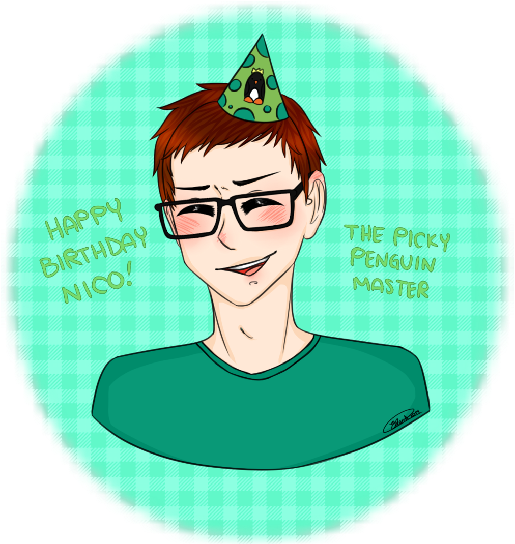 Happy Birthday Nico By Elisa36 - Cartoon (1024x1069)
