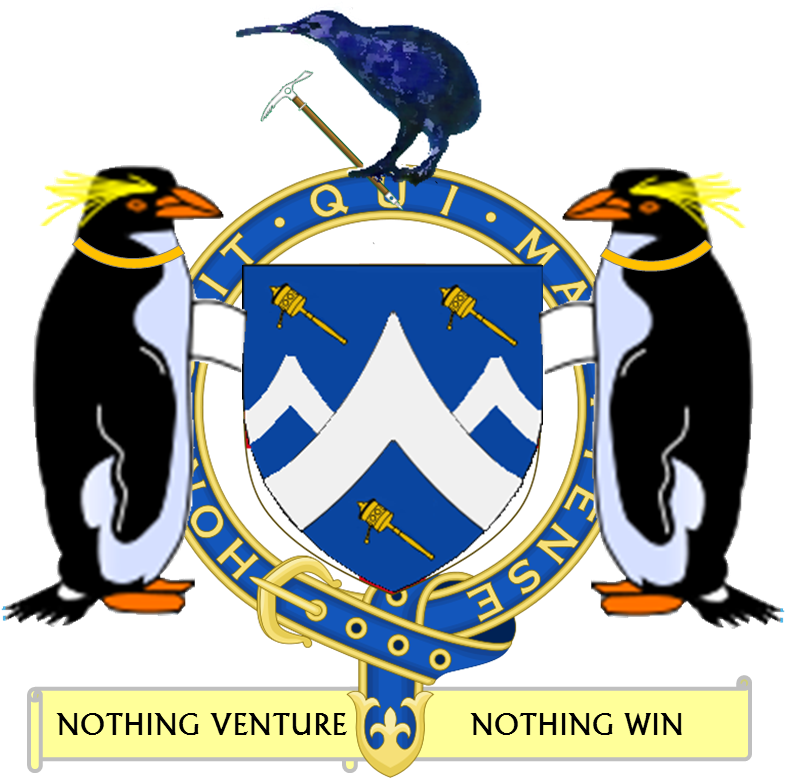 The Coat Of Arms Of Sir Edmund Hillary - Order Of The Garter (857x809)