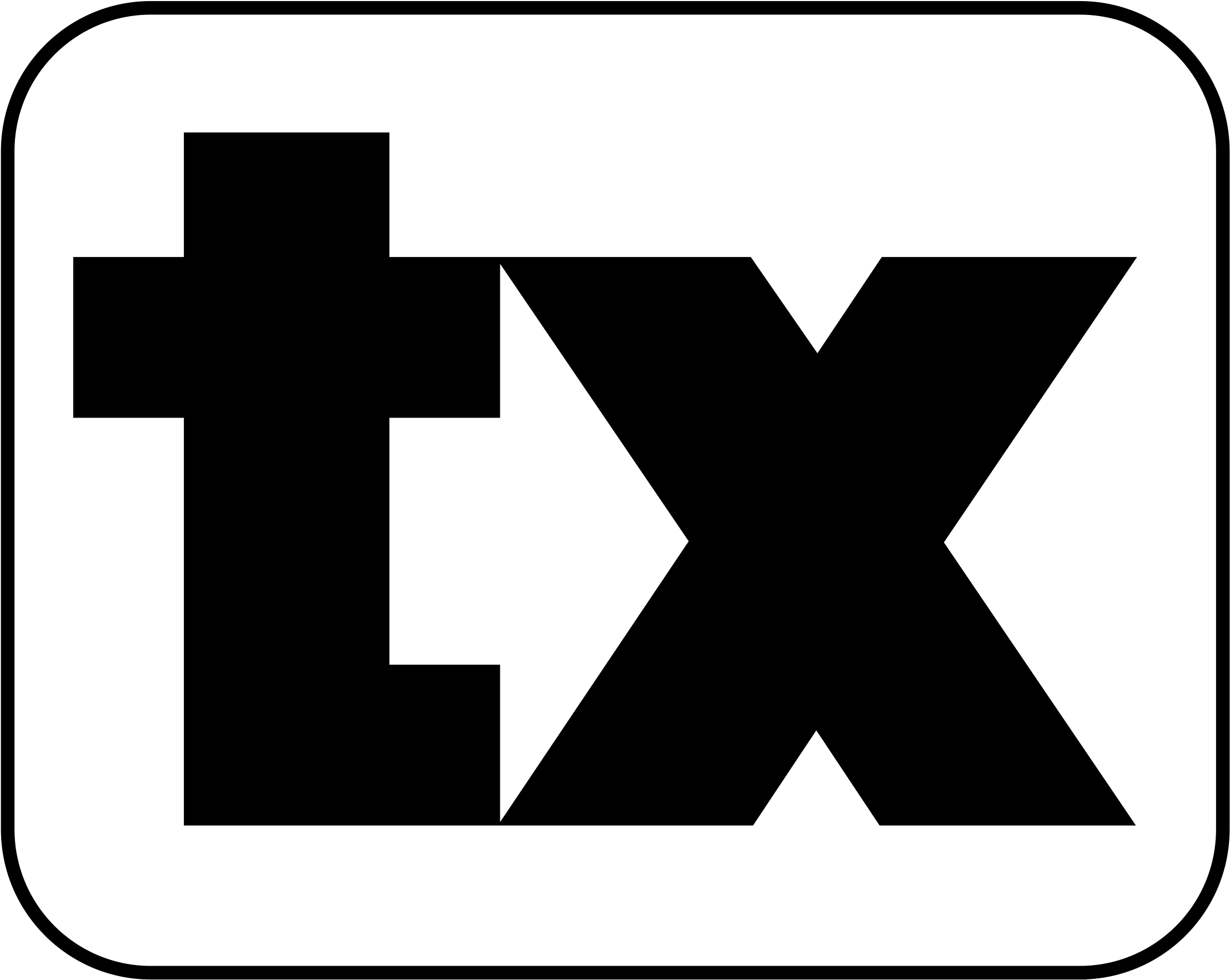 Tx Logo Black And White - Tx Logo (2400x2400)