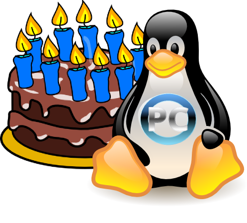 Birthday Wishes From Pclinuxos Users - Comanies With A Penguin Logo (497x448)