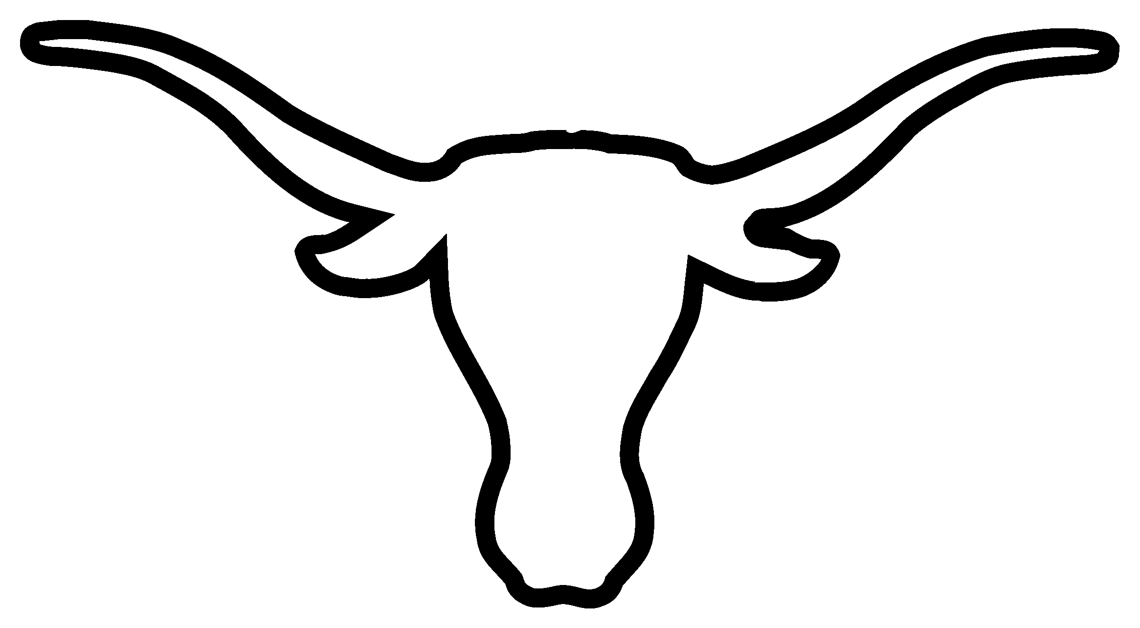 clipart about Texas Longhorns Logo Black And White - Texas Longhorn Logo Pn...