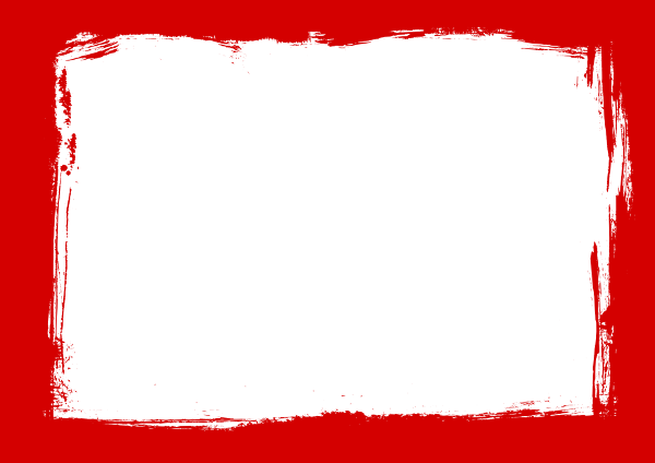 Red Grunge Frame - Red Grunge Border Png (600x424)