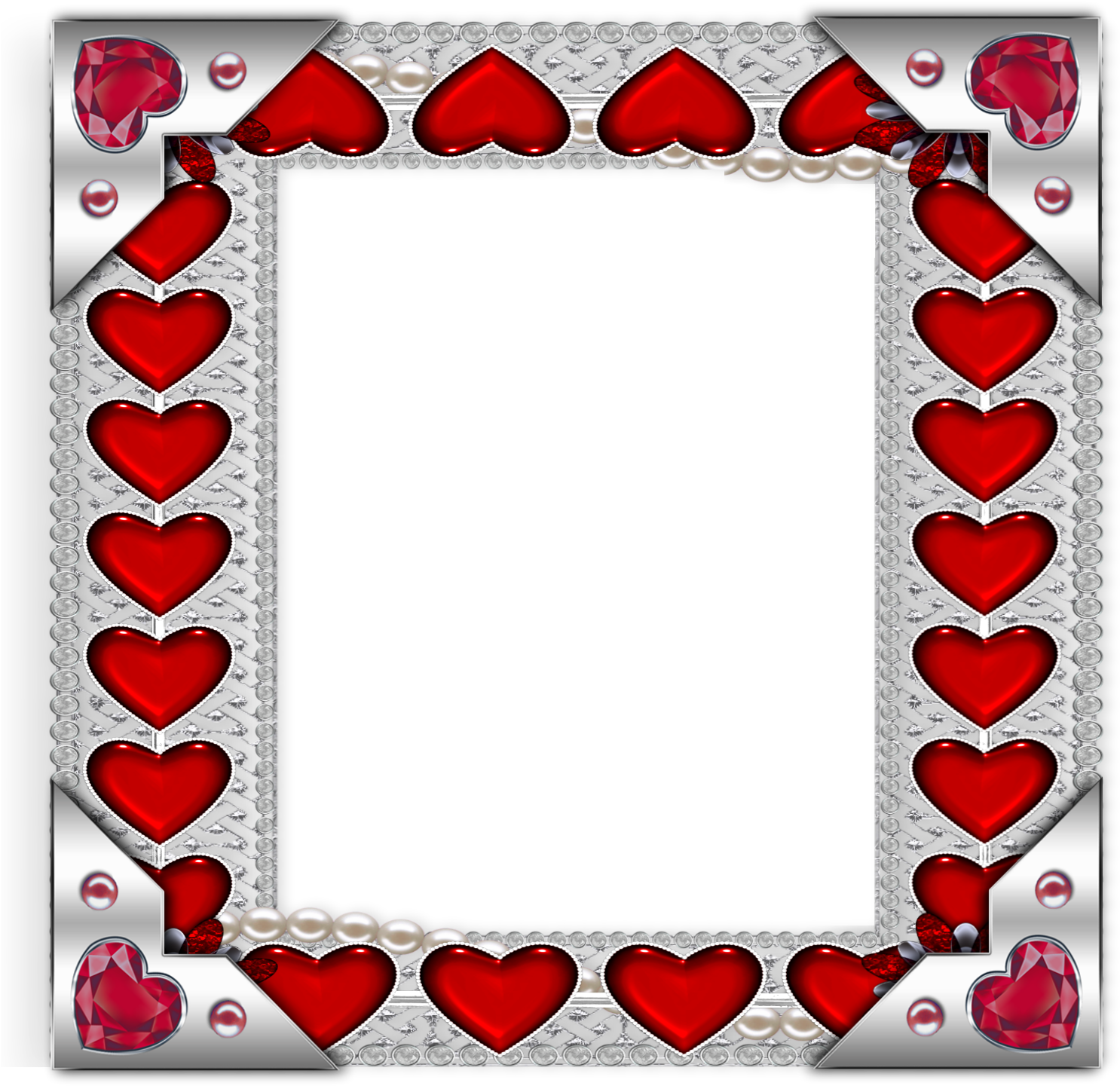 Red Hearts Frame By Gautamdas1992 Red Hearts Frame - Картинки Сердечки Любовь (1500x1525)