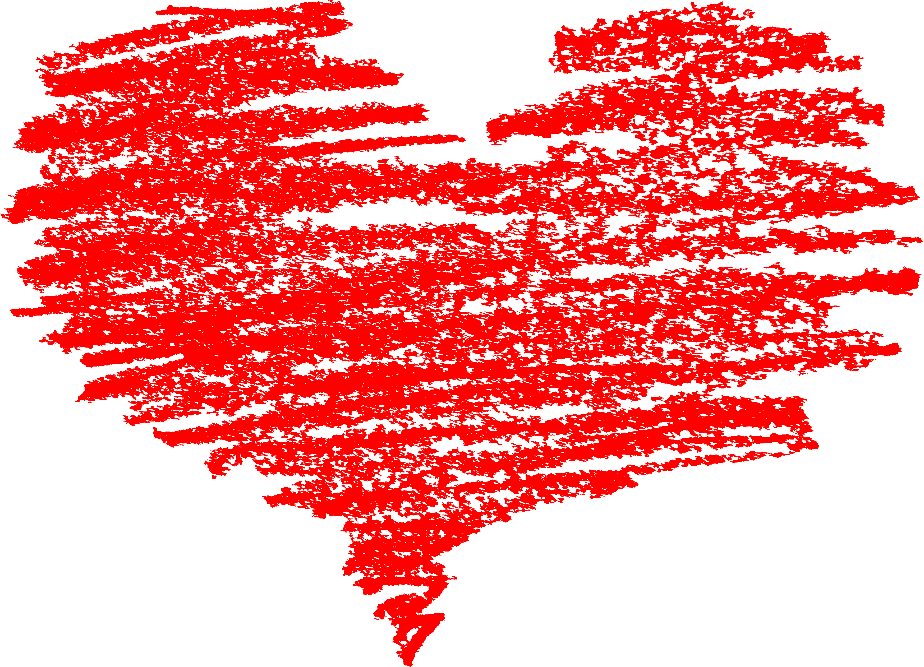 Free Download - Crayon Heart Png (3495x2524)