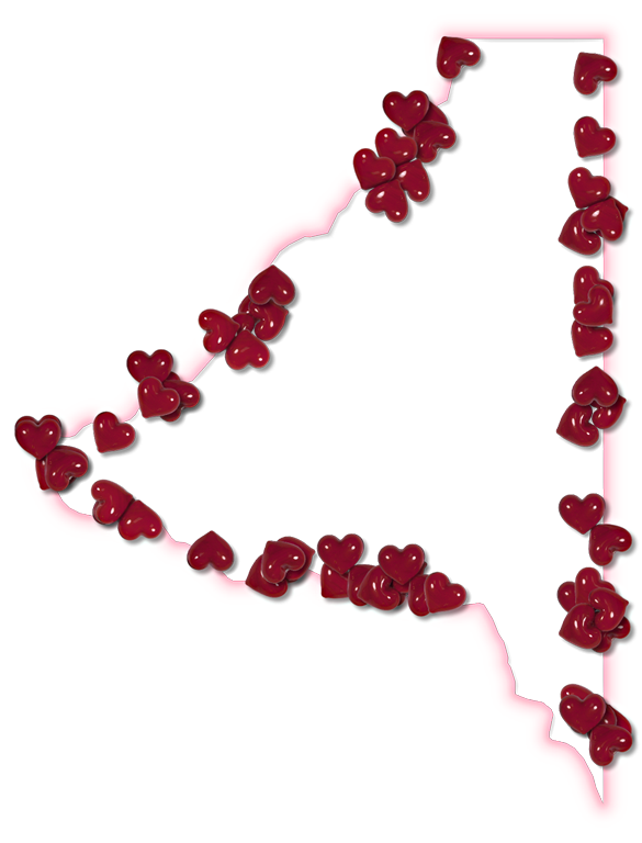 A Map Of Bradford With A Pink Glow Outline And Randomly - Placemat (585x768)