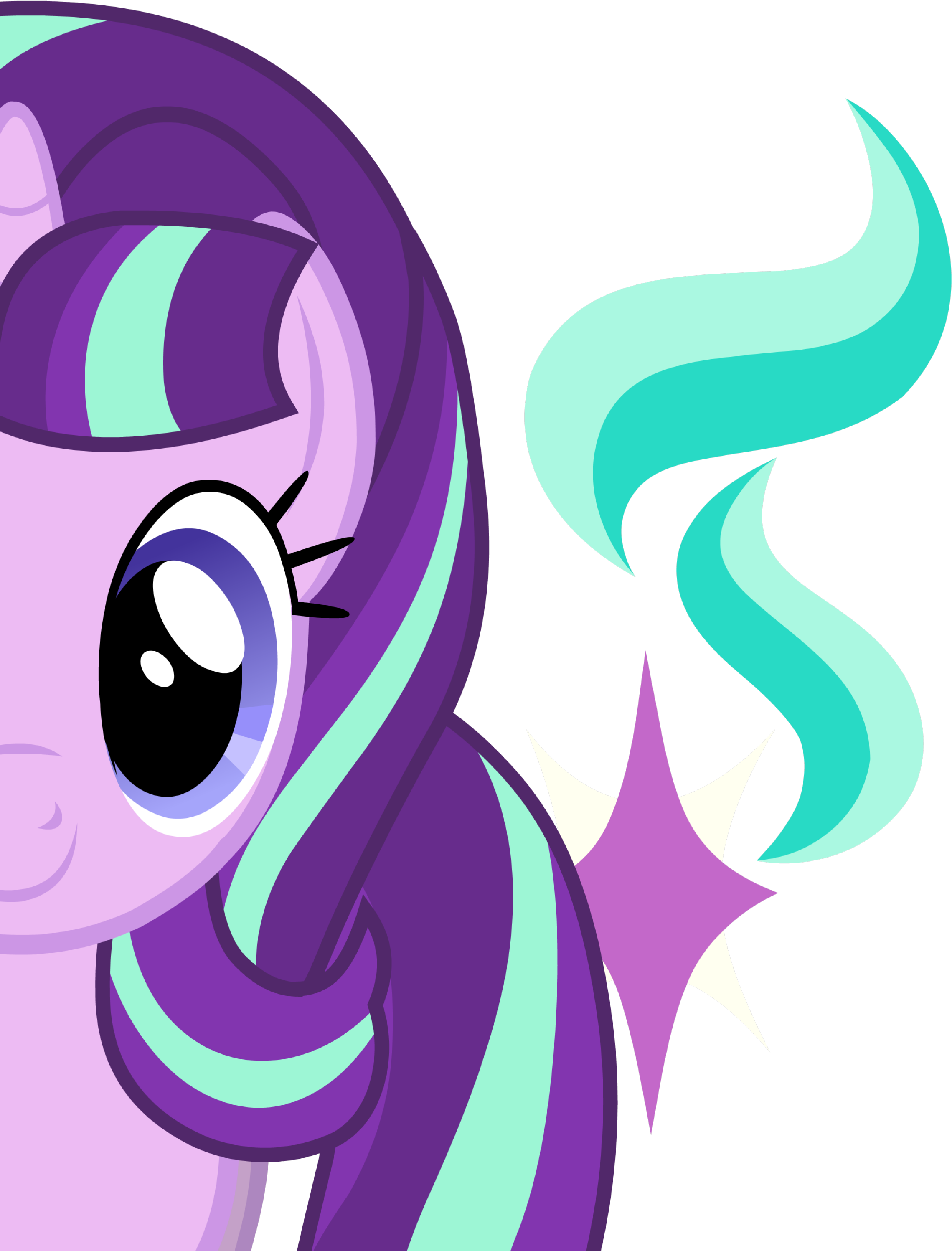 Funny Pictures - Pinkie Pie Straight Hair (2453x3000)