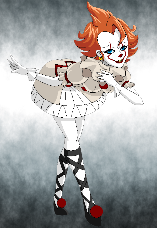 Pennywise S Genderbender By Itzeldrag108 - Female Pennywise Anime (516x748)