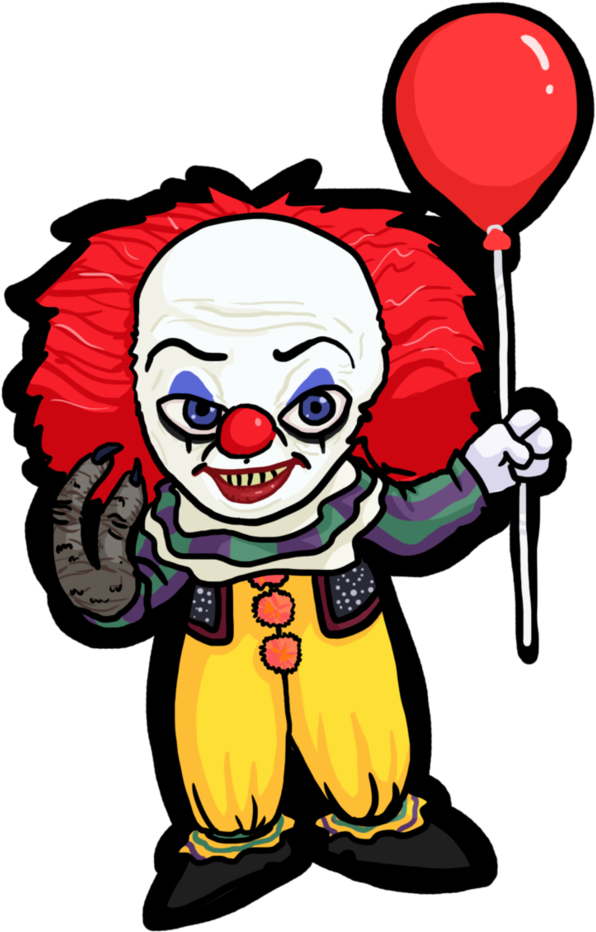 Pennywise 1990 By Ghostyce - Pennywise Clip Art (845x946)