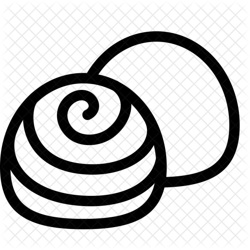 Dessert, Chocolate, Food, Eat, Sweet, Cacao Icon - Line Art (512x512)