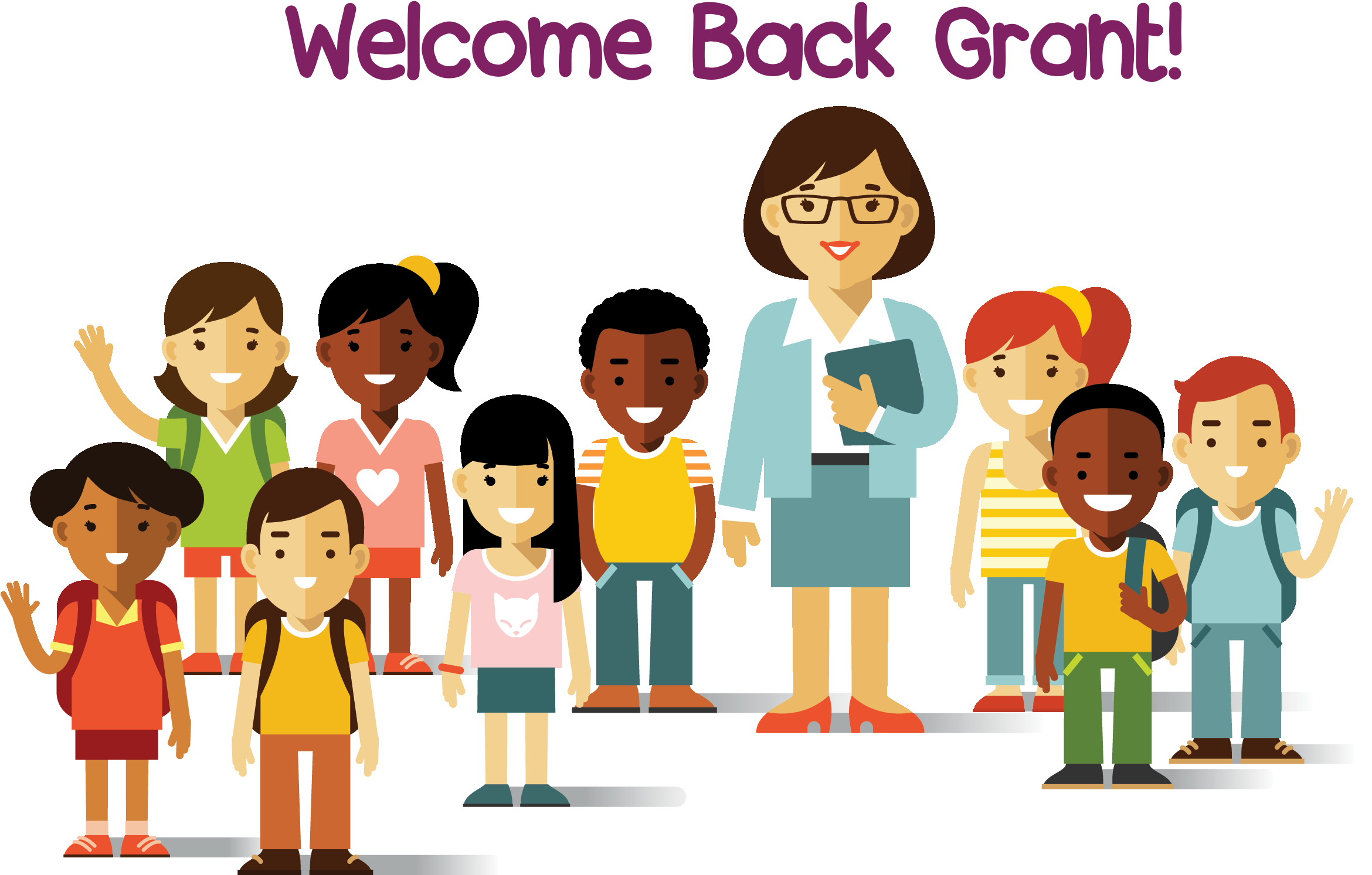 Grant Elementary School Pta - Multicultural Kids Clipart (2339x1625)