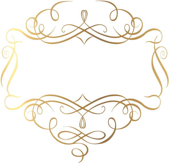Gold Decoration Png Transparent Clip Art Image - Gold Decorations Png (600x579)