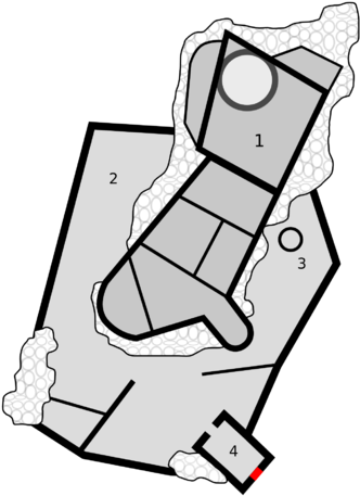 Plan Of The Castle - Zamek W Bobolicach Plan (340x464)