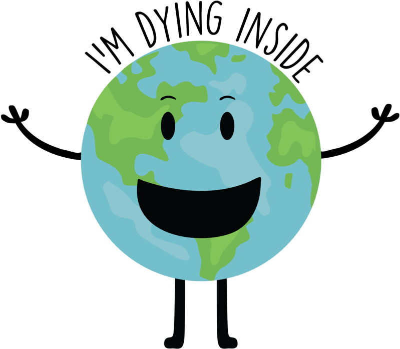 I'm Dying Inside By Winterwolfmedia - Smiley (800x717)