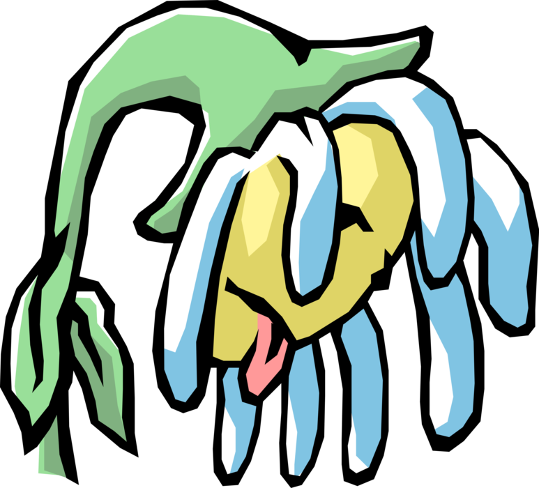 Vector Illustration Of Parched Personified White And - Word Parched (773x700)