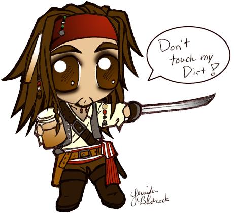 Jack Sparrow By Shebumdevi - Cartoon (500x480)