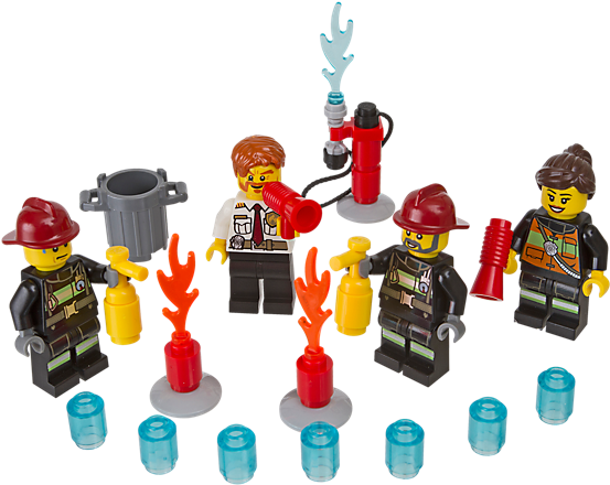 Add To Top Of Cupcakes For Lego City - Lego City Fire Accessory Set, 850618 (600x450)