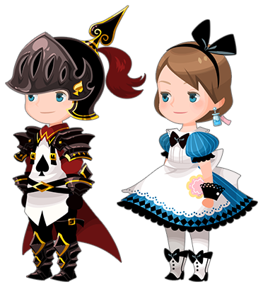 Soldier & Alice Gothic, Royal Mic & Min, Jack Sparrow - Kingdom Hearts Union Χ[cross] (372x405)