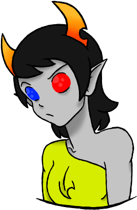 *she Smiles And Walks To Zejopt, Hugging Him And Nuzzling - Cartoon (340x494)