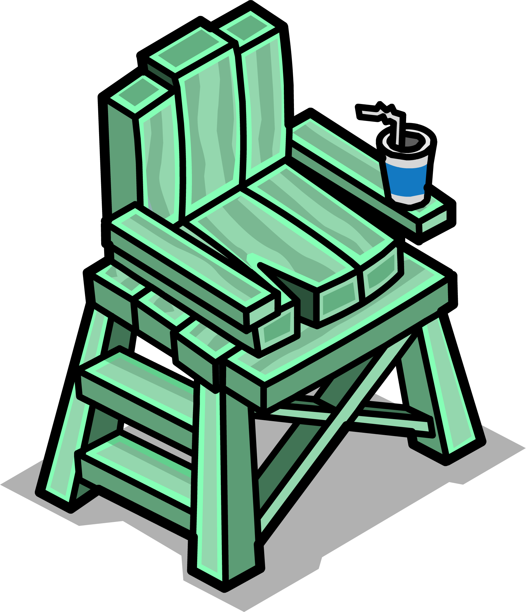 Lifeguard Chair Sprite 003 - Lifeguard Chair Sprite 003 (1768x2059)