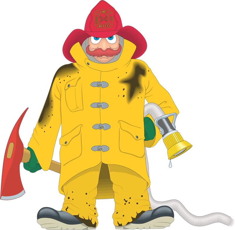 Imágenes Y Gifs Animados ® - Free Firefighter Cartoon Image Transparent (800x783)