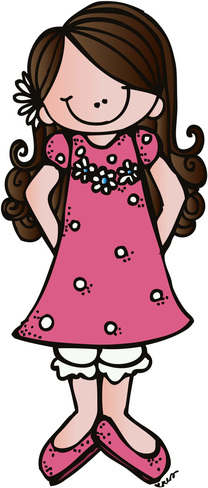 I'm Dying - Melonheadz Clipart Girl (709x1600)