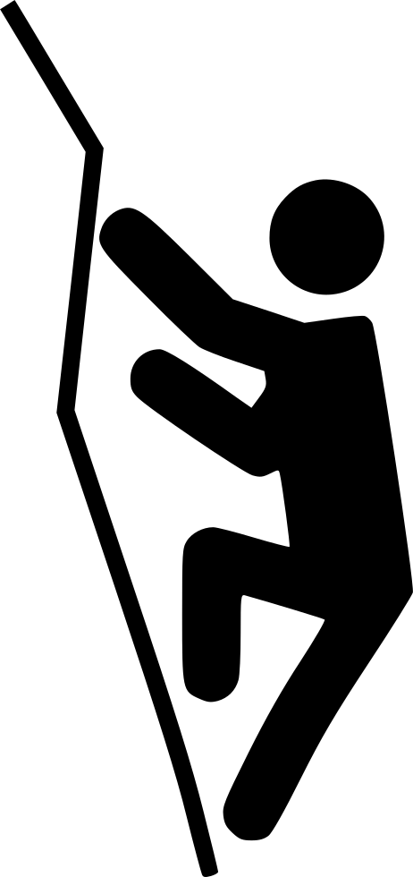 Rock Climbing Comments - Rock Climbing Symbol Png (462x980)