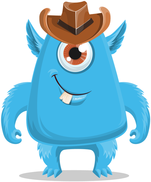 Be Creative Use Text And Other Images To Convey Your - Cartoon Monsters Vector Free Download (973x800)