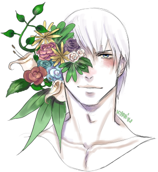 Dante Flowers And Plants - Illustration (500x375)