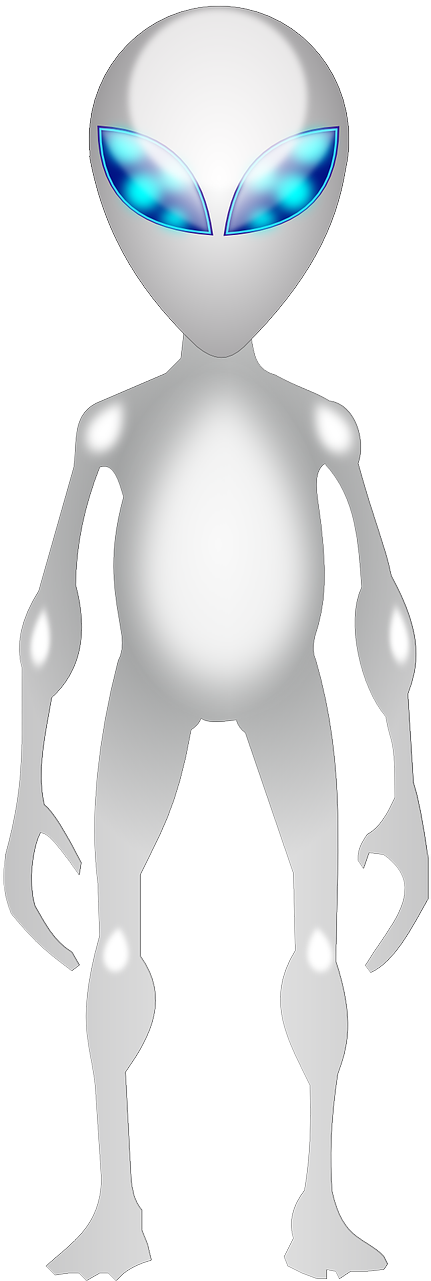 Alien Extraterrestrial Paul Png Image - Space Alien Shower Curtain (640x1280)