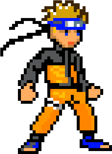 Pixel Art Minecraft Naruto (500x600)