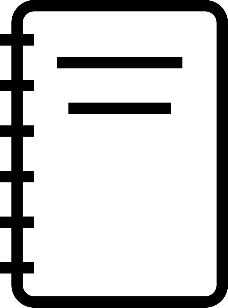 Notebook Outline Comments - Notebook Outline Clipart (726x981)