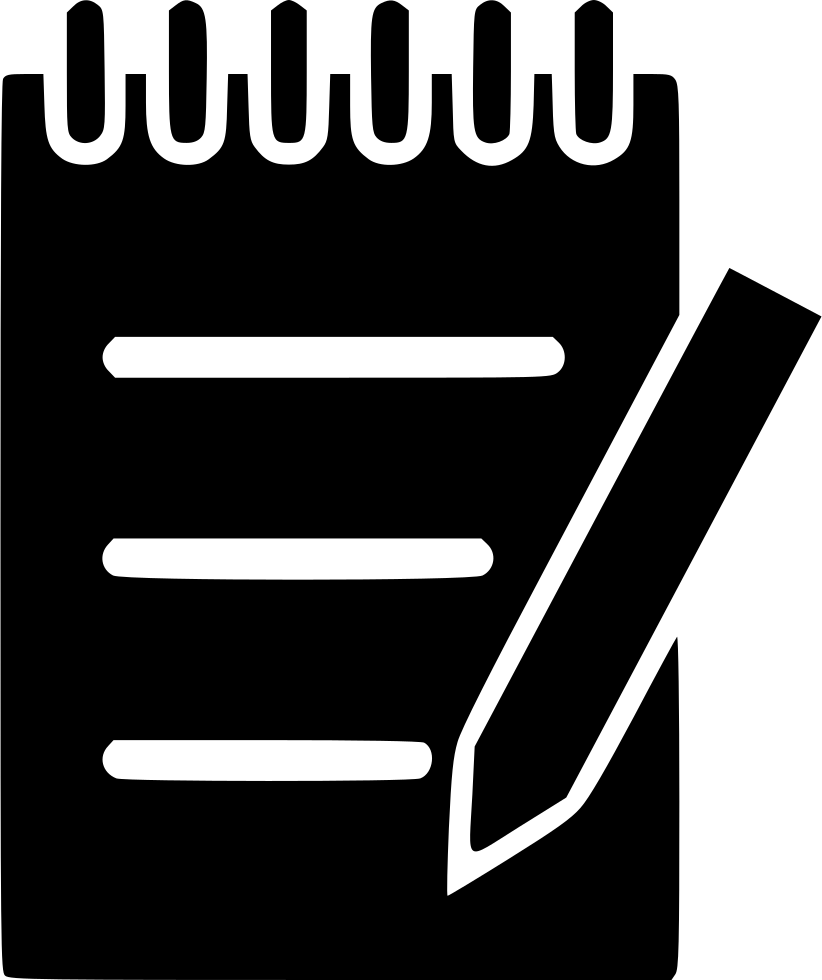 Notebook Pen Comments - Notebook And Pen Icon Png (822x980)