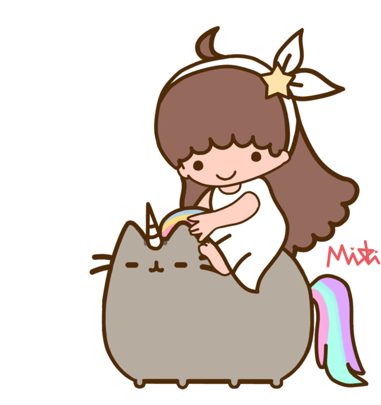 Silhh Pusheen By Dreamingmiki - Cartoon (894x894)
