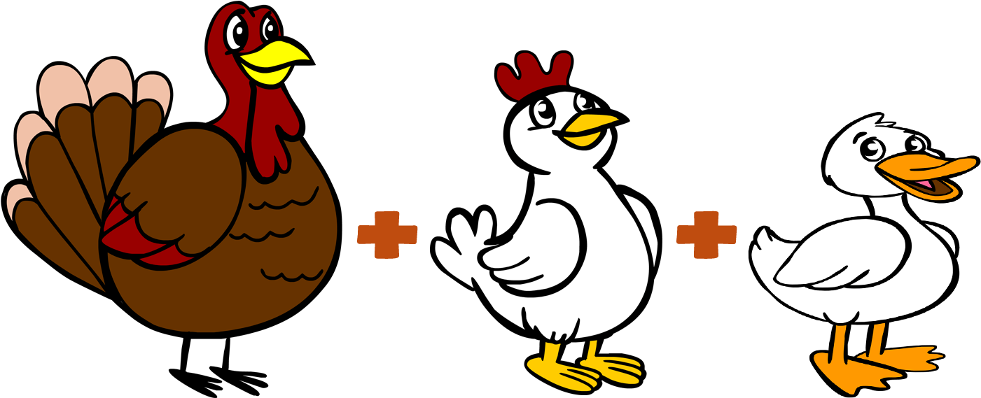 Animals For > Turducken Recipe - Promotion (1544x670)