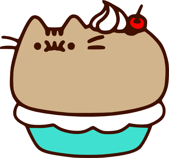 Movies, Personal Use, Pusheen Cherry On Top Rab, - Nyan Cat Kawaii Pusheen Cat (543x507)