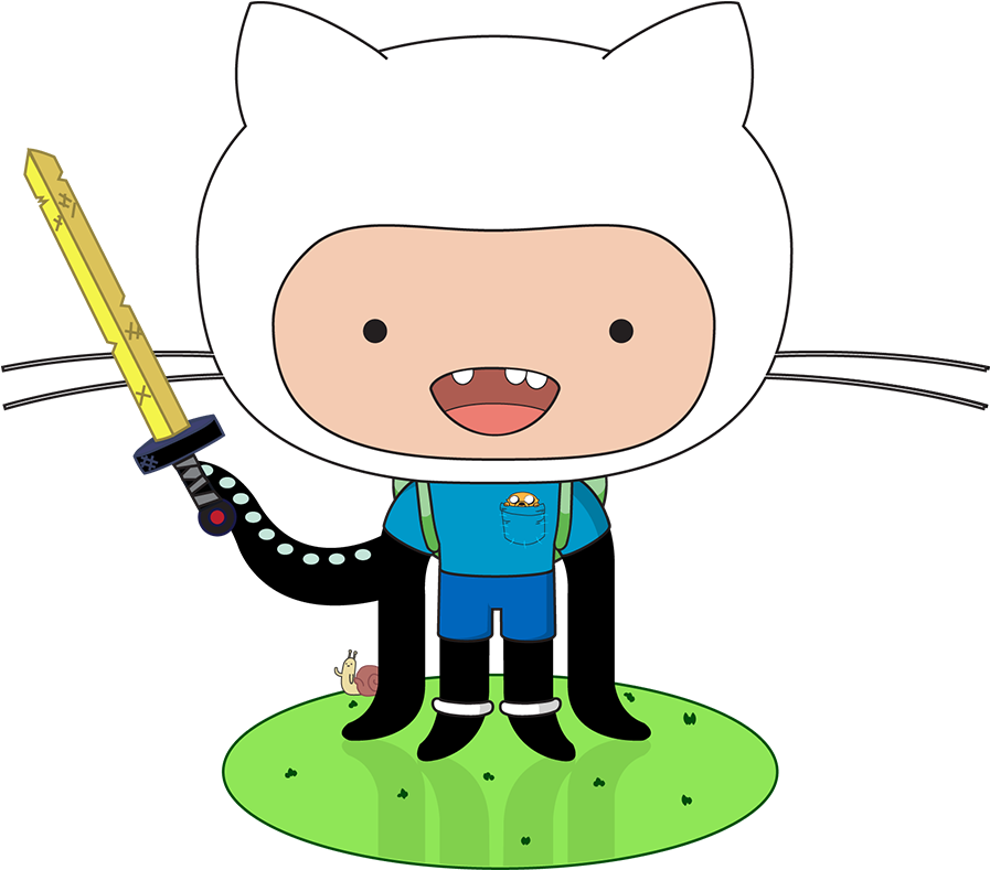 The Adventure Cat - Github Adventure Time (896x896)