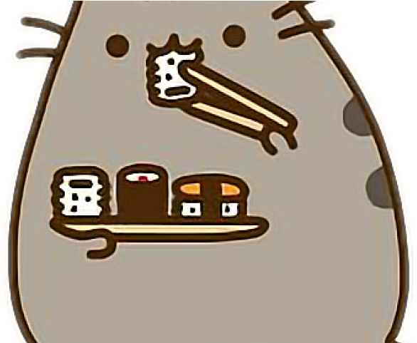 Sushi Clipart Pusheen - Imagenes De Gatitos Kawaii (640x480)